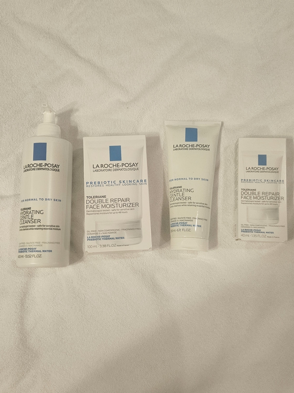 LaRoche-Posay Hydrating Gentle Cleanser & Double Repair Face Moisturizer